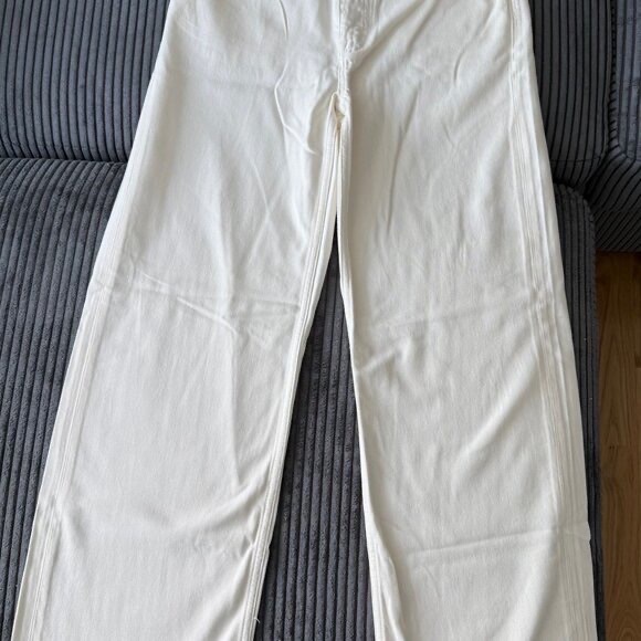 MADEWELL Drawstring Waist Low Slung Baggy Jeans -- Vintage Canvas - Size 25 - Picture 2 of 6